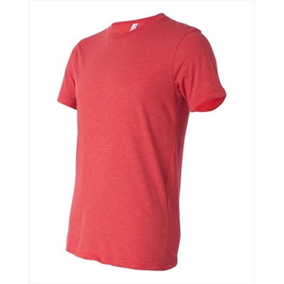 Bella-Canvas C3413 Unisex Short Sleeve T-Shirt - Red Triblend, Extra Small