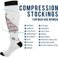 thumbnail image 4 of FREEAMG Cute Valentine's Day Gnome Elf Compression Socks for Women and Men(2Pairs)-Best Support for Running, Athletic, Nursing, Travel, 4 of 7