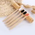 thumbnail image 4 of EcoFriendly Bamboo Toothbrush Biodegradable Natural Medium Soft Bristles кч ■ πэ, 4 of 9
