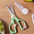 thumbnail image 2 of Kedshhgu Baby Food Scissors with Protective Cover, Food Grade Stainless Steel Material Food Supplement Scissors Portable for Babies & Toddlers Feeding, 2 of 6