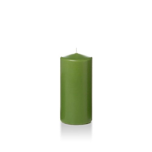 Yummi Case of 12 3" x 6" Green Tea Round Pillar Candles Walmart Canada