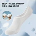thumbnail image 3 of Mens No Show Socks Low Cut Socks Athletic Running Socks Breathable Mesh 8 Pairs with Anti-slip Strip, 3 of 5