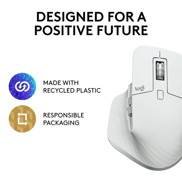 Logitech MX Master 3S Silent Wireless Mouse, USB-C