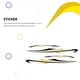 thumbnail image 2 of Paquete de 2 calcomanías autoadhesivas para carrocería de coche, autocaravanas universales, caravanas, decoración de vehículos, pegatina de Automoción decorativa y accesorios Amarillo negro Kenally VI017652-01, 2 of 6