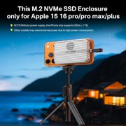 ACASIS 10Gbps Magnetic M.2 NVMe SSD Enclosure & USB C 6-in1 Docking Station Dual HDMI with Cooling Fan for iPhone 17/16/15 Pro/Pro Max/Plus