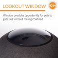 thumbnail image 4 of K&H Pet Products Thermo Lookout Pod Heated Cat Bed Classy Gray 22 Inches, 4 of 9