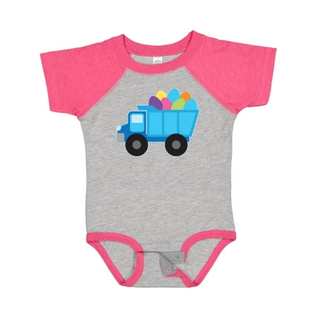 

Inktastic Easter Egg Truck Boys Gift Baby Boy Bodysuit