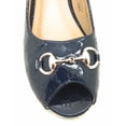 thumbnail image 4 of Victoria K Open Toe Gold Buckle Ballerina Flats (Women), 4 of 5