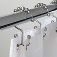 thumbnail image 1 of Mainstays Double Roller Glide Shower Curtain Hooks or Rings, Chrome, 1 of 6