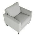 thumbnail image 6 of LumiSource Black Wood, Grey Fabric Wendy Arm Chair, 6 of 7