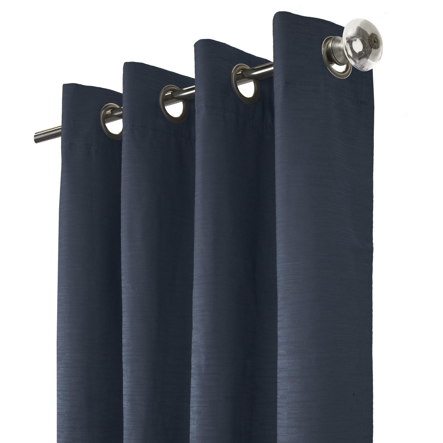Ballard 100% Total Blackout Grommet Curtain Panel Pair 52" x 84" in Navy