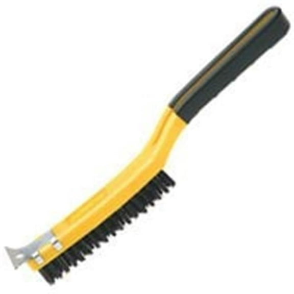 SB319 Safety Grip Carbon Steel Brushes & Scraper, 3 x 19 In.