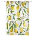 thumbnail image 4 of 2 Panels Fruit Lemon Yellow White Curtains for Bedroom Living Room Drapes Kitchen Children's Room Window Curtain Modern Home Decor, 4 of 7
