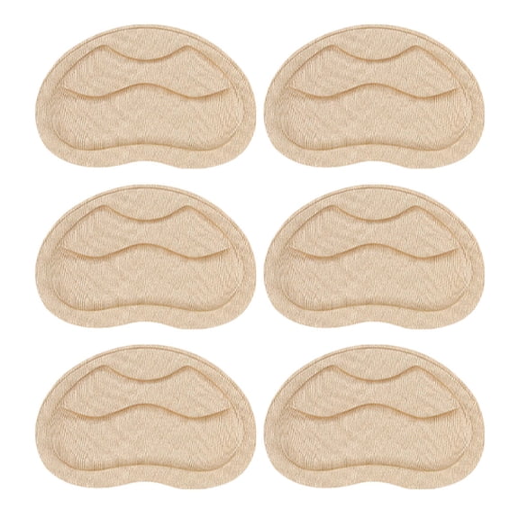 BESTYASH Beige High Elastic Memory Foam Shoe Heel Grips for Women's Comfortable Heel Protectors Size 3 Pairs