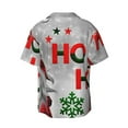 thumbnail image 2 of Sigee Cute Santa Print Men's Shirts Casual Button Down Short Sleeve Summer Beach Shirt Hawaiian Vacation Shirts Tee Shirt-XX-Large, 2 of 7