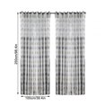 thumbnail image 4 of Cortina semitransparente para ventana, cortina de gasa para ventana, divisor de habitación para balcón de dormitorio, 100x250 cm, gris, 2 piezas Advancent LF0161-05B*2, 4 of 7