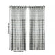 thumbnail image 4 of Cortina semitransparente para ventana, cortina de gasa para ventana, divisor de habitación para balcón de dormitorio, 100x250 cm, gris, 2 piezas sidaley LF0161-05B*2, 4 of 7