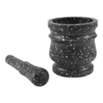 thumbnail image 1 of Juego de Mortero de Granito Molinillo de de Hierbas de Piedra Juego de Cocina de Molinillo SóLido, 1 of 8