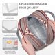 thumbnail image 3 of Balery Fashion Tatreez Bolsa de Almuerzo para Mujeres, Caja de Almuerzo, Bolsa de Almuerzo Pequeña Impermeable, Tote de Almuerzo Reutilizable con Gran Capacidad, 3 of 6