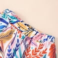 thumbnail image 5 of Popshion Toddler Baby Girls Summer Tops and Tropical Leaves Skirt Set, 2-Piece, Size 18 Months-7 Years, 5 of 7