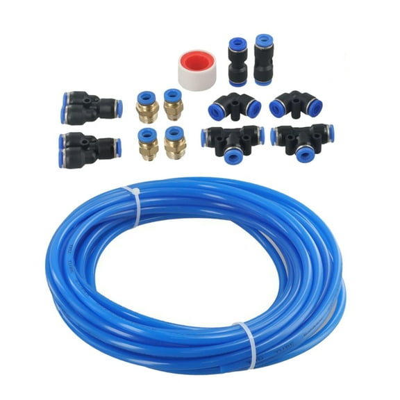 Pneumatic 6Mm Od 4Mm Id Polyurethane Pu Air Hose Pipe Tube Kit, 10 Meter 32.8Ft