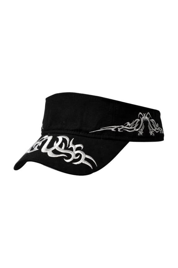 Men's Adjustable Flare Racing Visor Cap Flames