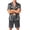 17# Gray, variant on Mens Pajamas Set Silk Satin Sleepwear Short Sleeve Button Up Pjs Soft 2 Piece Lounge Set with Pocket Big and Tall Camel S
