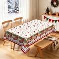 thumbnail image 2 of Christmas Holly Garland Rectangle Tablecloth,60x102 Inch,Stain‑Resistant Table Cover for Holiday Family Gathering, 2 of 7