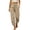 Khaki, variant on Sweatpants for Women Elastic Waisted Cinch Bottom Running Pants Solid Color Baggy Fall Winter Sweatpant with Pockets Light Blue S