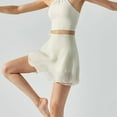 thumbnail image 4 of Women Sheer Dance Wrap Skirt with Adjustable Waist Ties Solid Color Ballet Shorts Skirt Over Scarf Dancewear for Leotard, 4 of 7