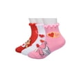 thumbnail image 3 of Character Toddler Valentine's Ankle Socks, 3- Pack, Sizes 12M- 5T, 3 of 5