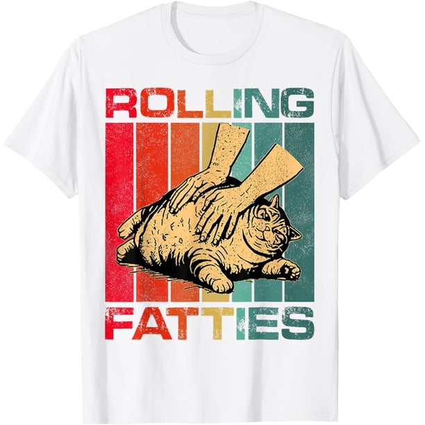 Camiseta vintage con ruedas para gatos