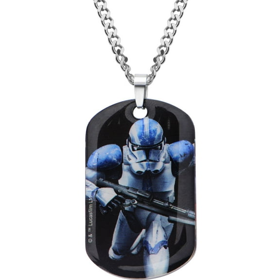 Stainless Steel Stormtrooper Dog Tag, 22 Chain