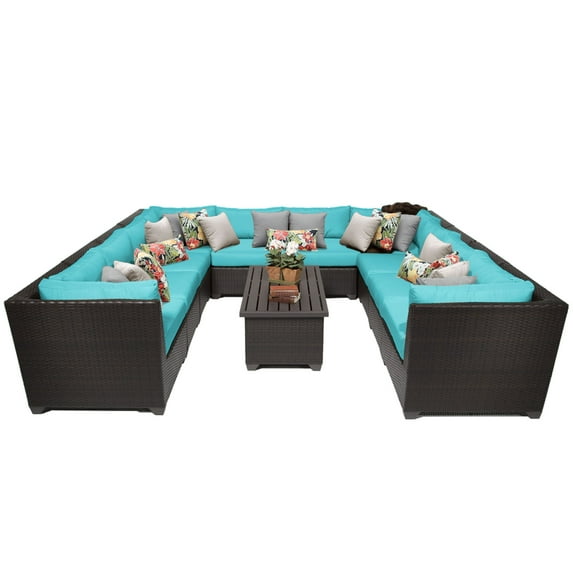 Bermuda 11 Piece Outdoor Wicker Patio Furniture Set 11a