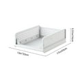 thumbnail image 5 of Stackable Storage Bins, Foldable Wardrobe Organizer Drawers, Plastic Closet Shelves for Shoes Clothes Toys(White-B), 5 of 6