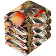 thumbnail image 4 of GZHJMY Mushrooms Pattern Cotton Washcloths Set of 6, 12"x12" Super Soft Absorbent Wash Cloths Bathroom Face Cloths Fingertip Towels for Gym Hotel and Spa, 4 of 7