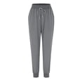 thumbnail image 5 of Gray Womens Pants Womens Elastic Waist Pants Casual Trousers with Pockets Sweatpants Womens Fashion, 5 of 6