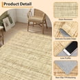 thumbnail image 2 of Washable Area Rugs 6x9 for Living Room Soft Modern Abstract Low Pile Floor Carpet for Bedroom Dining Room Home Office, Non-Shedding(Khaki), 2 of 7