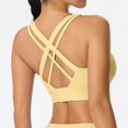 thumbnail image 3 of XFHLMJFF Softness Sports Bras for Women Racerback High Strength Shockproof Running Fitness Yoga Clothes, 3 of 5