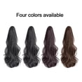 thumbnail image 4 of Extension de Cheveux Queue de Cheval à Clipser Synthétique Ondulée pour Femmes - 16/20 Pouces Résistant à la Chaleur, 4 of 7