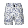 thumbnail image 4 of Lsque Mens Swim Trunks Floral Butterfly Pattern - Bathing Suit Compression Liner - Beach Swim Shorts Swimwear - (S-3XL) - Stretch Quick Dry -X-Large, 4 of 9