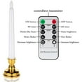 thumbnail image 4 of 7.9" Flameless Taper Candles with Candlesticks - Pack of 9, Battery Operated LED Window Candles with Remote and Timers, Warm White Flickering Light, Last for 150+ Hours, 4 of 5
