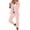 Pink, variant on cocolona Womens Two Piece Outfits Dressy Casual Long Sleeve Blazer Jacket + Long Pants Sets Business Work Office Suit Sets White XL