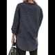 thumbnail image 3 of Camisas de Mujer con Botones y Cuello en V, Camisa Informal Holgada Negro S, 3 of 9