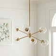 thumbnail image 5 of SAFAVIEH Cantori 6-Light Glam Gold Steel Chandelier, 5 of 6