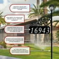 thumbnail image 2 of Address America USA Handcrafted, Double-Sided Rose Address Sign With Solar Light - 58" Pole, 2 of 3
