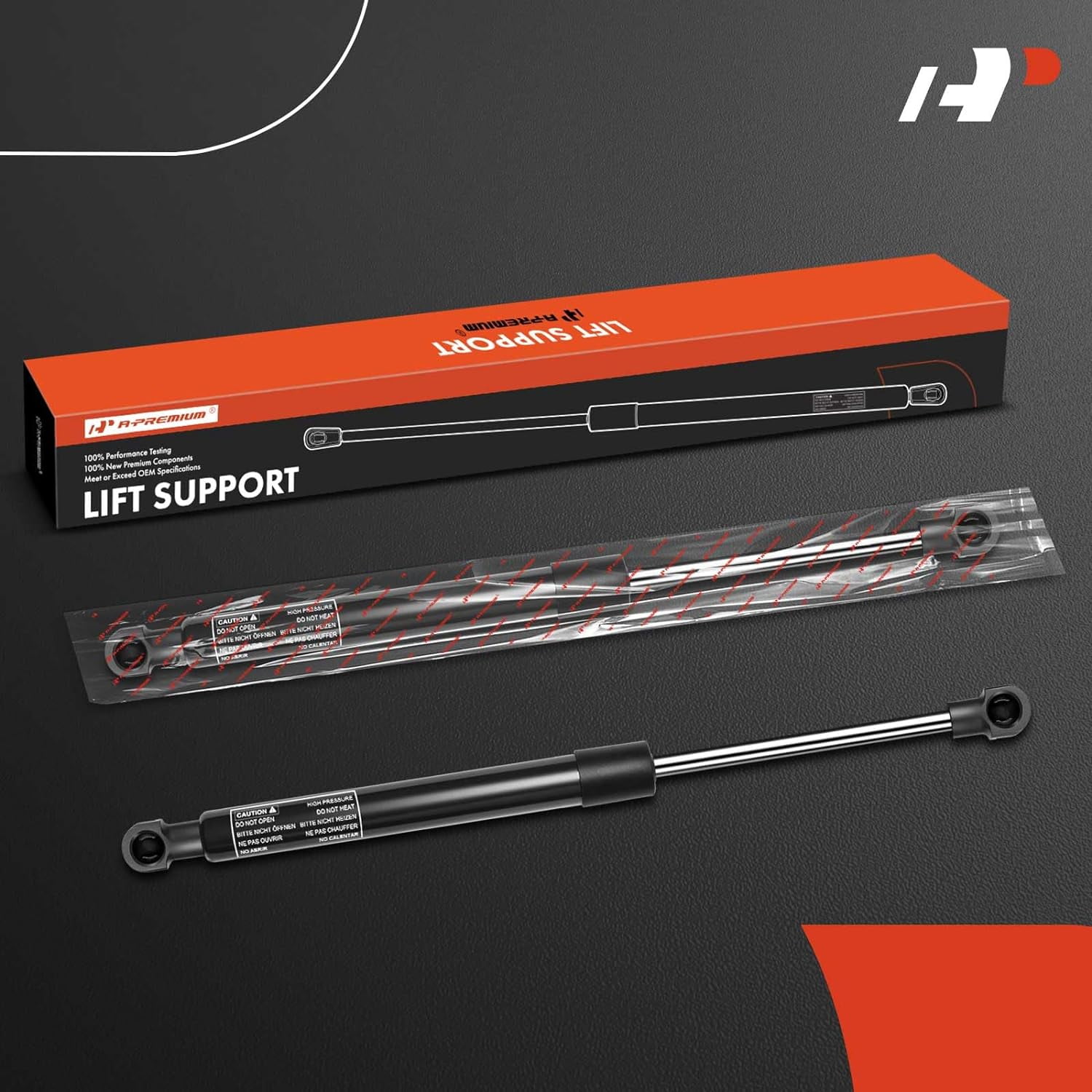 A-Premium Hood Bonnet Lift Supports Shock Struts Replacement for Land Rover Range Rover L322 2003-2012 2-PC Set