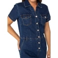thumbnail image 5 of Celebrity Pink Slim Fit Short Sleeve Boilersuit, Juniors, 5 of 5