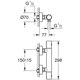 thumbnail image 4 of - Mezclador termostático Grohtherm 800 cromado con filtros integrados esquí esquí Gafas de esquí, 4 of 5