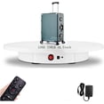 thumbnail image 1 of PUOSUO Motorized Rotating Display Stand, 16.5inch / 330Lbs Load,360 Degree Electric Rotating Turntable for Photography Products Display，Live Video Show,Remote Control Angle，Direction (White), 1 of 8